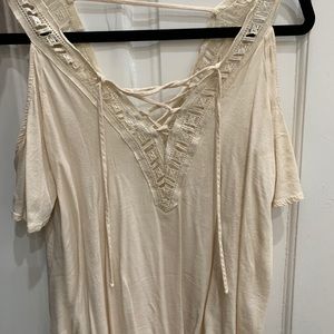 White tie-up ASTR top